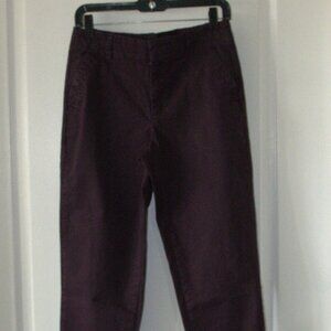 Banana Republic Women's Slim Fit Chino Pants size 4 Purple